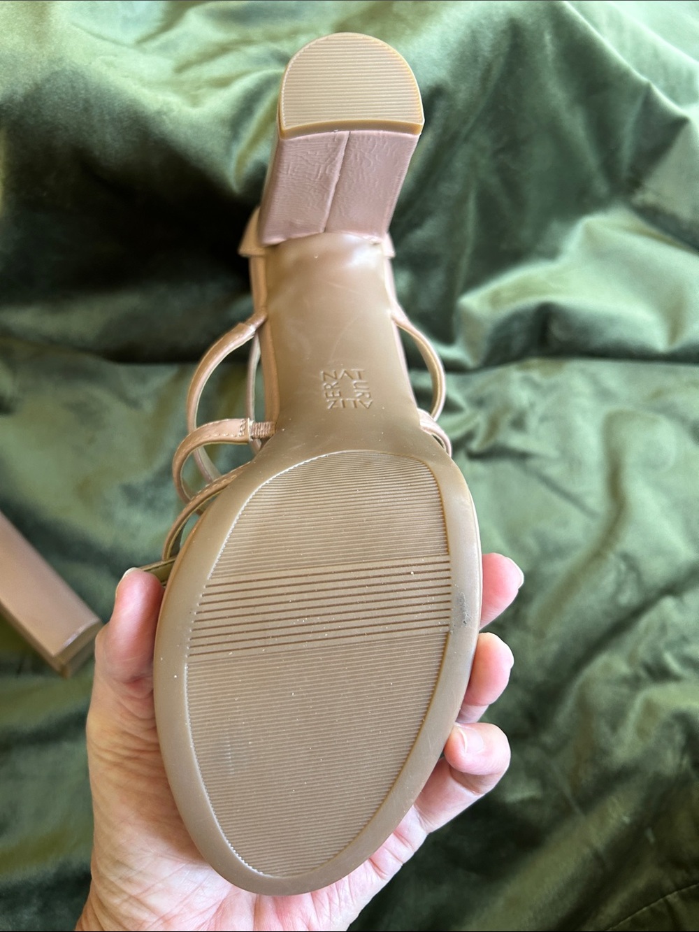Naturalizer Beige Strappy Open-Toe Sandals - Picture 6 of 8